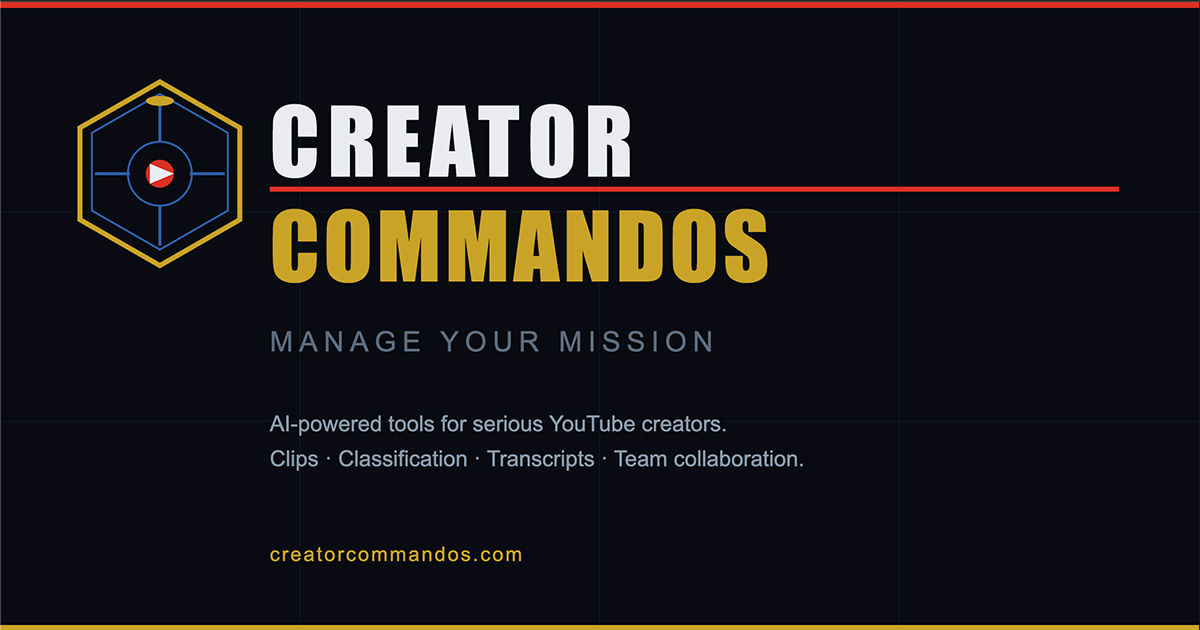 Creative Commando Creator Commandos — Manage Your Mission